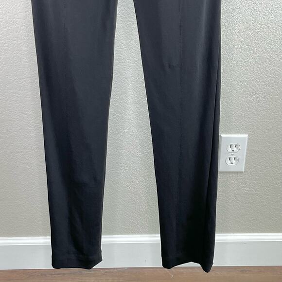 Veronica Beard Paula Black High Waist Back Zip Slit Hem Slim Trouser Pants 00/XS - Picture 12 of 14